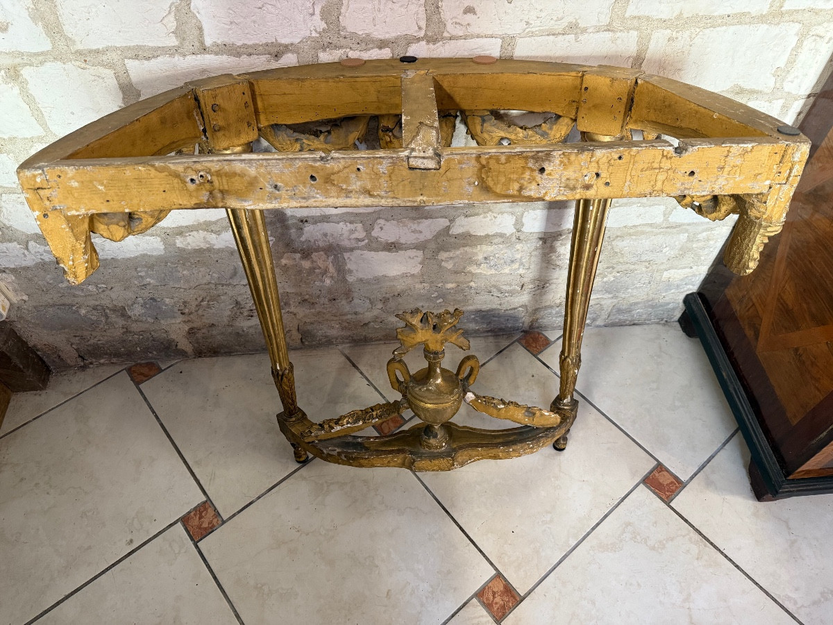 Louis XVI Giltwood Console - 18th Century-photo-8