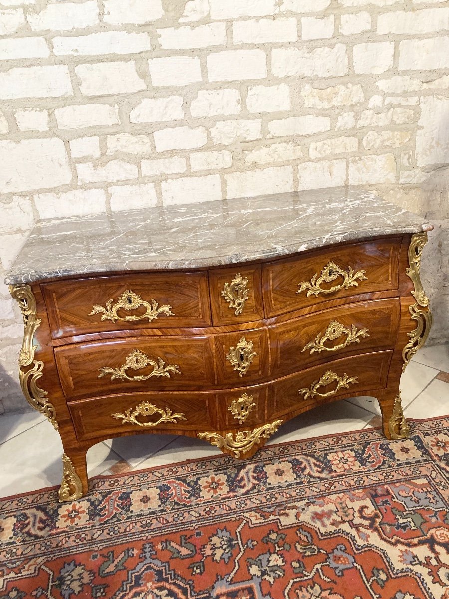 COMMODE TOMBEAU ESTAMPILLE  L.FORTIN