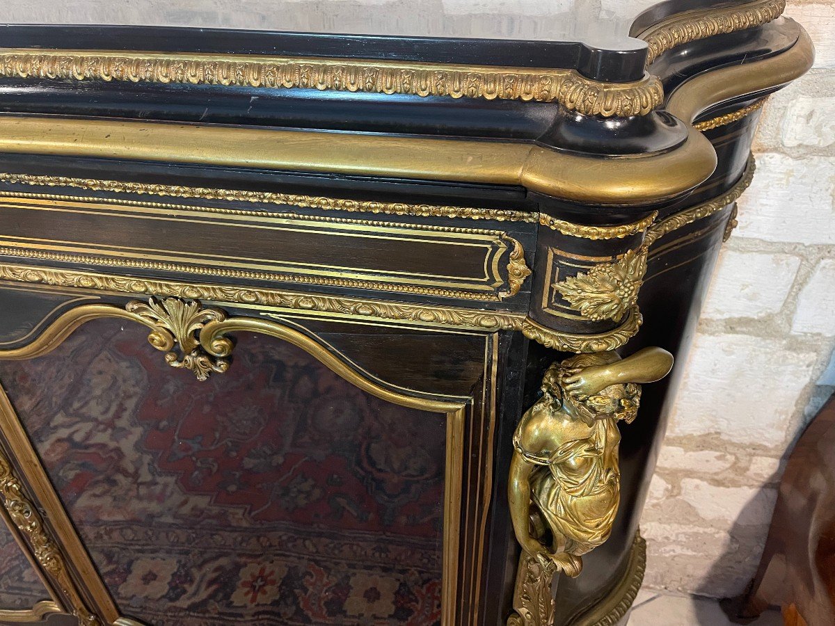 IMPORTANT MEUBLE D'APPUI NAPOLEON III-photo-3