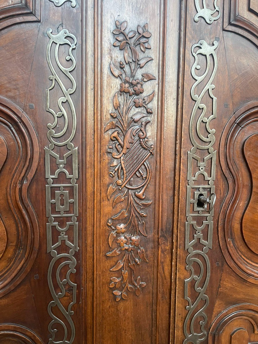 ARMOIRE PROVENCALE  DE MARIAGE EPOQUE 18ème siècle-photo-1