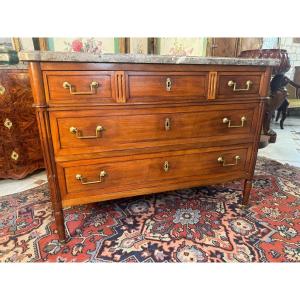 Louis XVI Chest Of Drawers - 18th Century In Mahogany