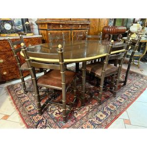 ENSEMBLE DE SALLE A MANGER (TABLE ET CHAISES) VINTAGE ANNEE 1970