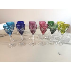 DOUZE VERRES SAINT LOUIS MODELE CHANTILLY