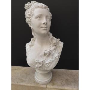 Biscuit Bust Signed Carrier-belleuse