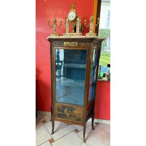 Napoleon III Period Display Case In Martin Varnish