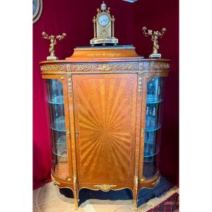 VITRINE ARRONDIE  LOUIS XVI – 19ème SIECLE