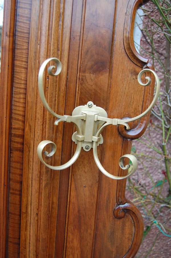 Napoleon III Coat Rack In Walnut Late 19th Century-photo-1