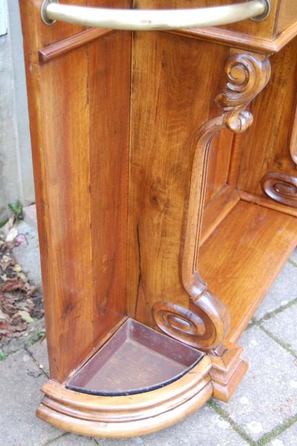 Napoleon III Coat Rack In Walnut Late 19th Century-photo-7