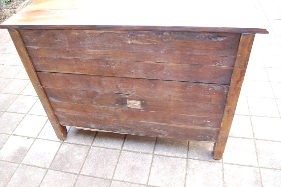 Commode Louis XV Lyonnaise In Walnut From The 18th Century-photo-8