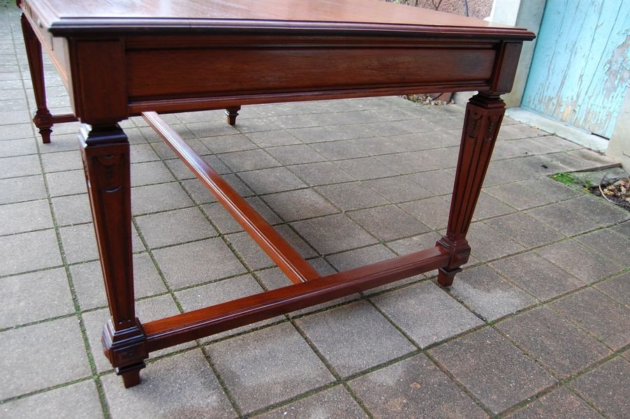 Very Large Desk D Napoleon III In Mahogany From The 19th Century-photo-5