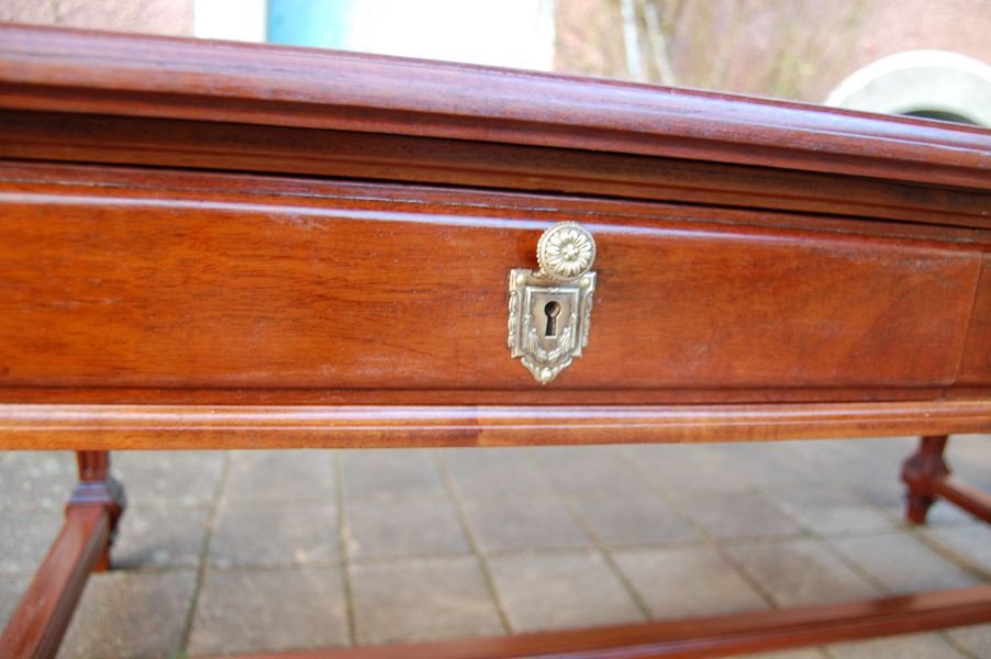 Very Large Desk D Napoleon III In Mahogany From The 19th Century-photo-7