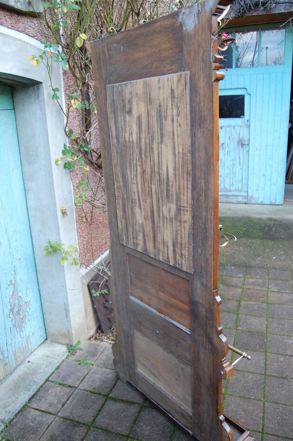 Napoleon III Cloakroom In Walnut Late 19th Century-photo-3