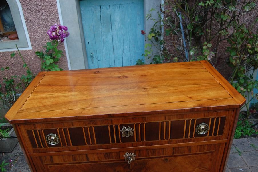 Louis XVI Period Walnut Secretary From The 18th Century-photo-6