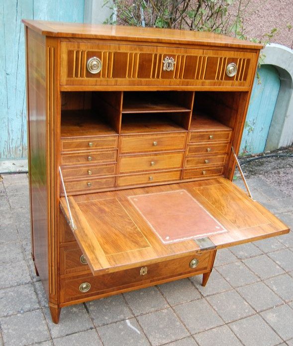 Louis XVI Period Walnut Secretary From The 18th Century