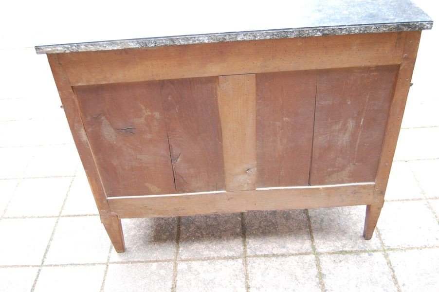 Small Louis XVI Period Chest Of Drawers In Cherry Wood From The 18th Century-photo-2