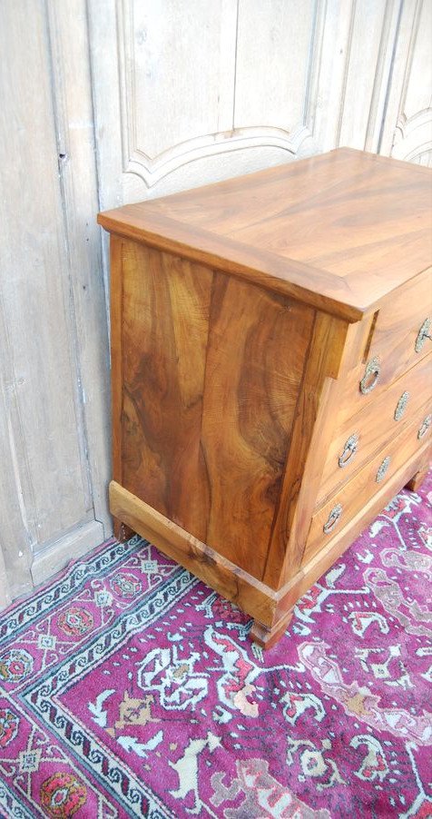 Commode D époque Restauration En Noyer Du 19e Siécle-photo-1