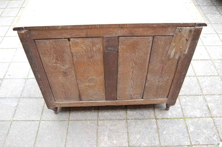 18th Century Louis XV Louis XVI Transition Chest Of Drawers In Walnut-photo-3