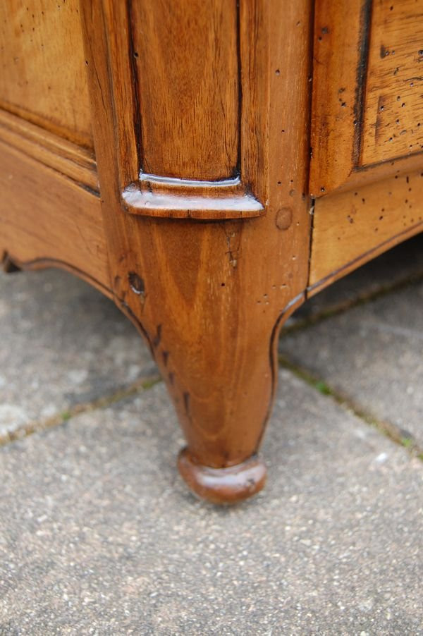 Commode Transition Louis XV Louis XVI En Noyer Du 18e Siécle-photo-7