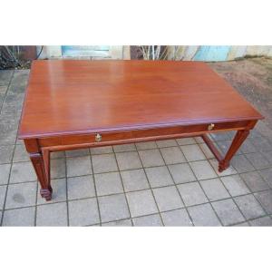 Very Large Desk D Napoleon III In Mahogany From The 19th Century