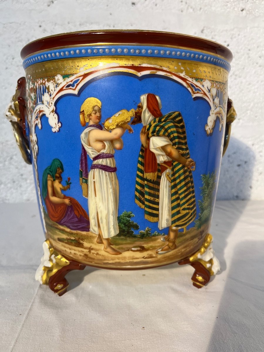 19th Century Orientalist Cache Pot