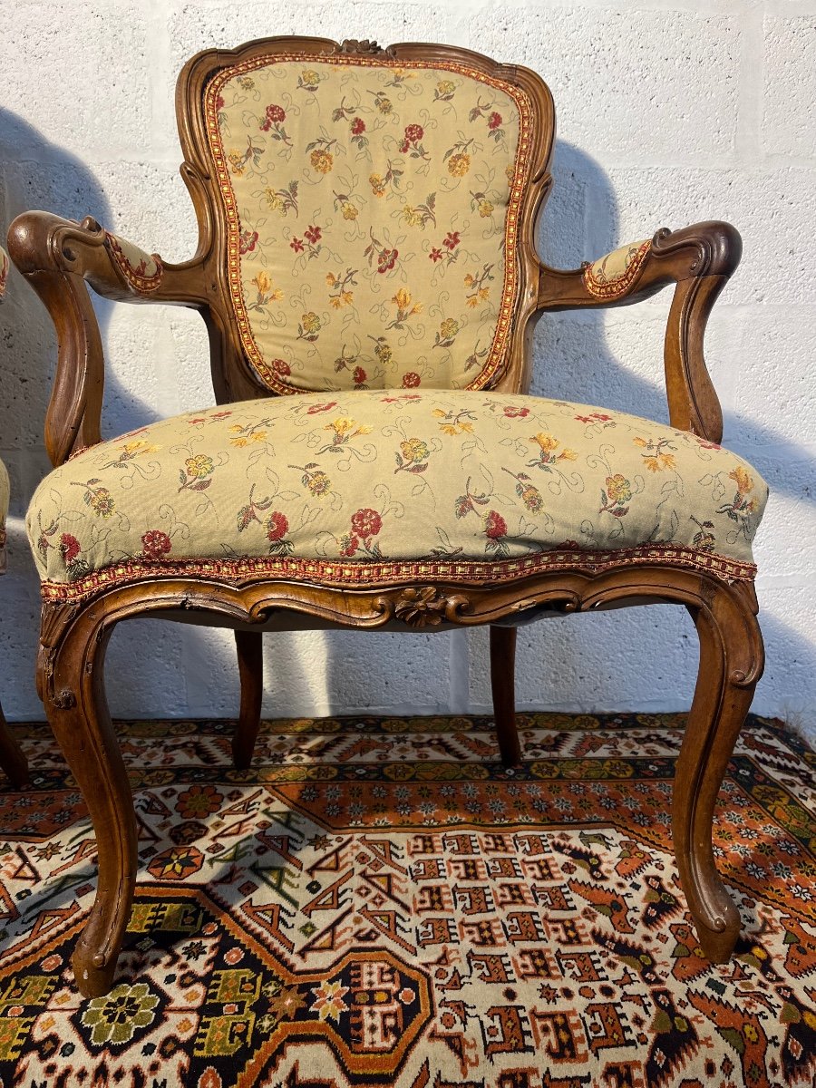 Pair Of Louis XV Armchairs-photo-1