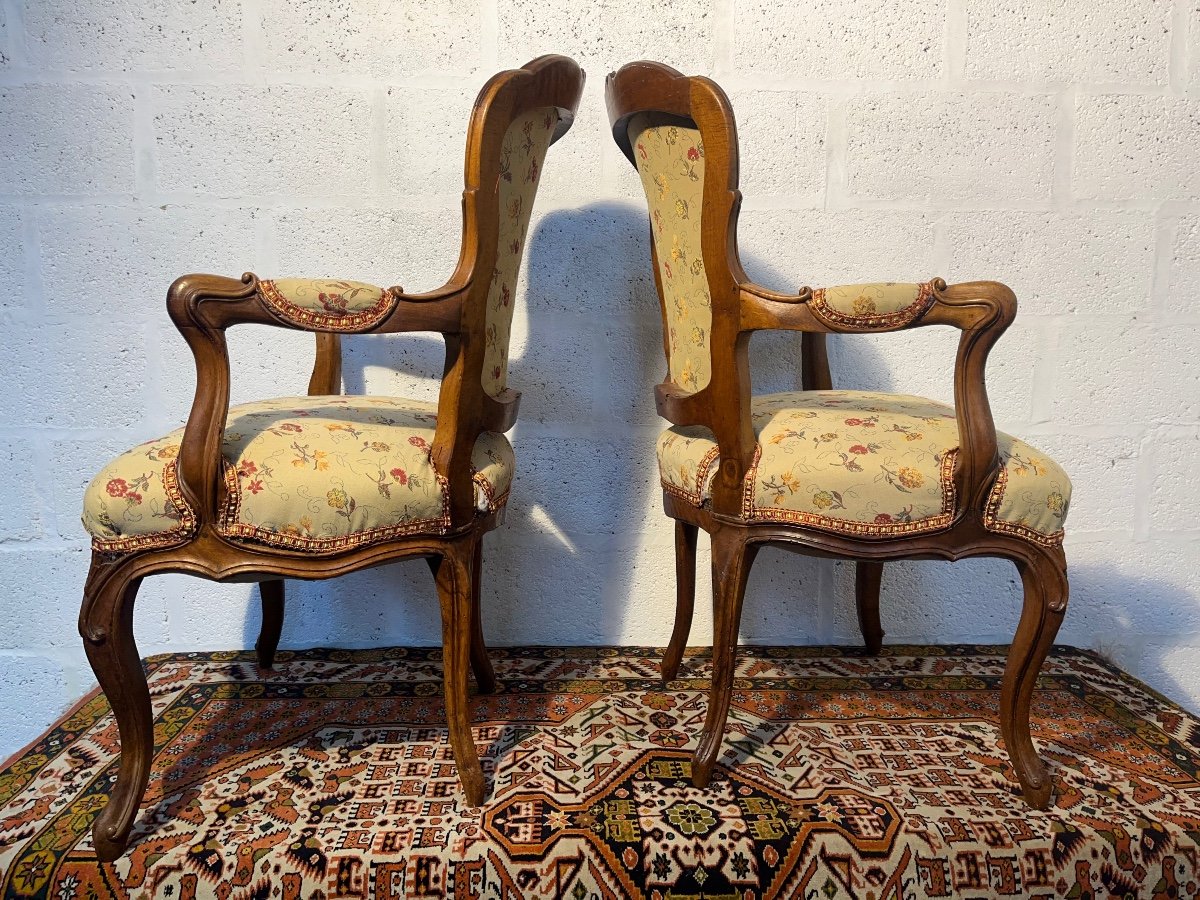 Pair Of Louis XV Armchairs-photo-2