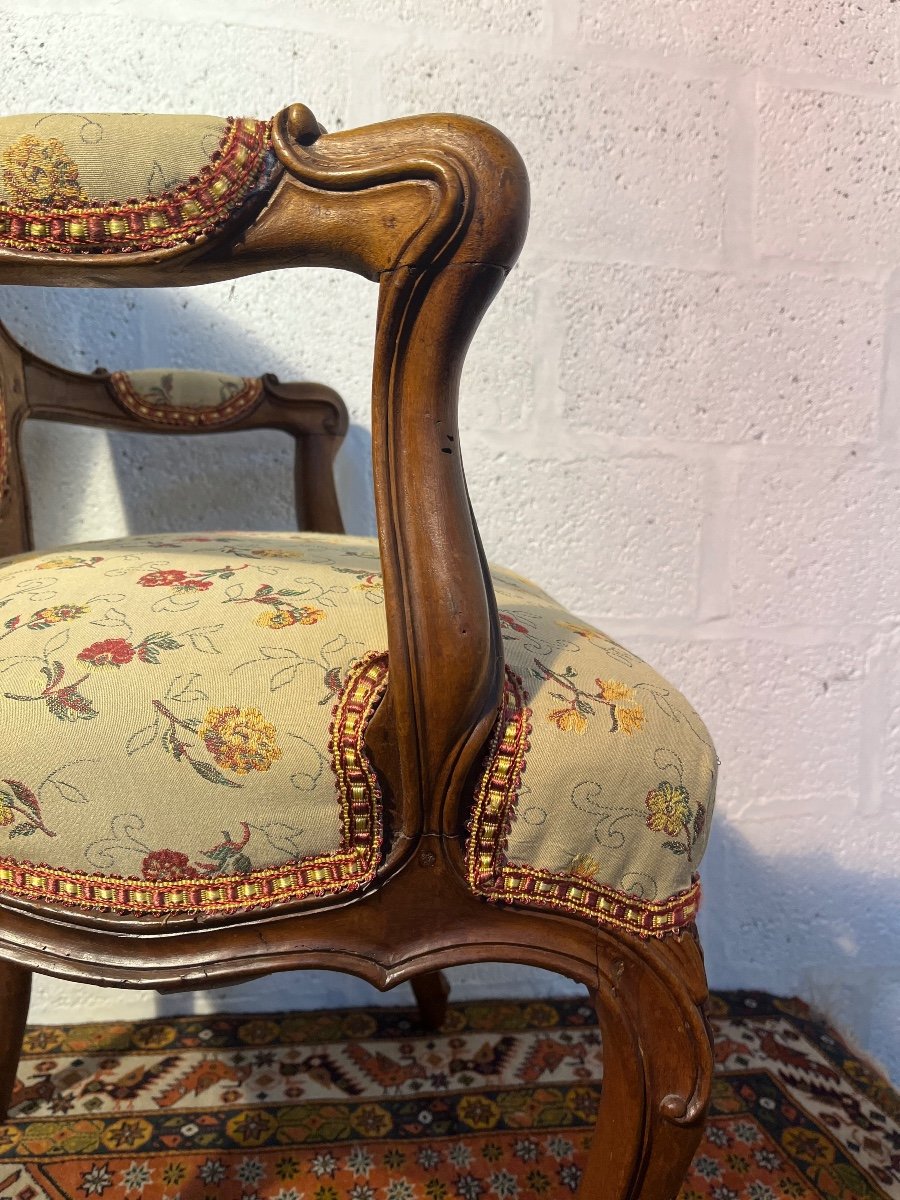 Pair Of Louis XV Armchairs-photo-3