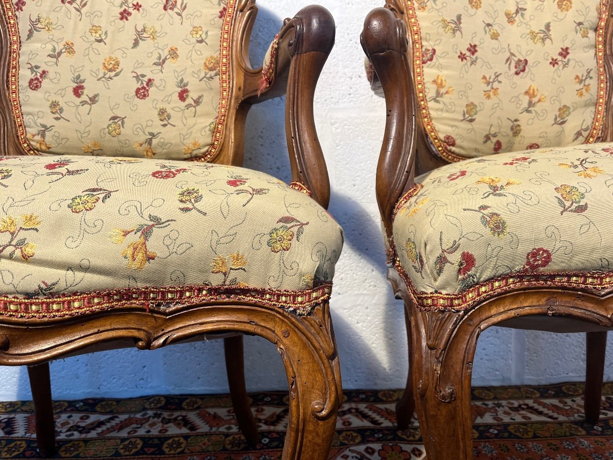 Pair Of Louis XV Armchairs-photo-5