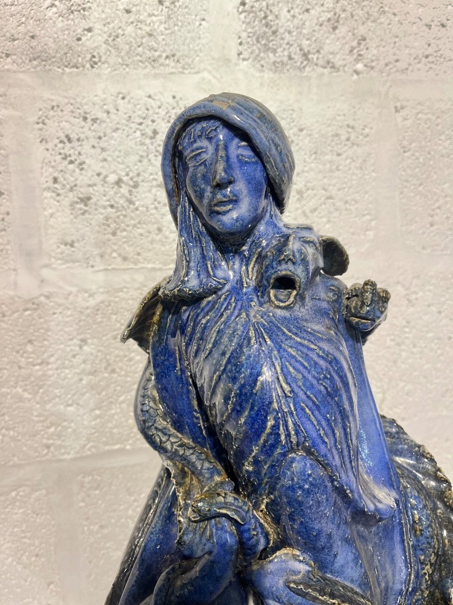 Ceramic Mermaid Fountain -photo-2