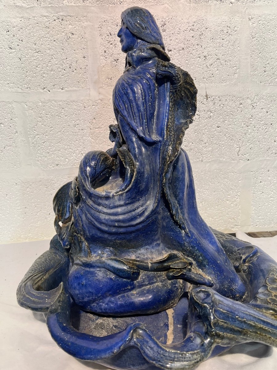 Ceramic Mermaid Fountain -photo-4