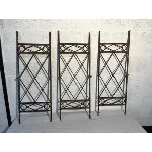 Set Of 3 Iron Railings