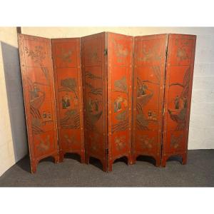 Chinese Lacquer Screen