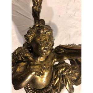 Pair Of Napoleon III Angel Wall Lights