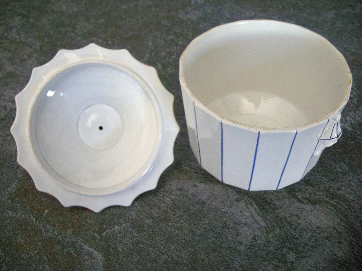 Astonishing Opaque Porcelain Sugar Bowl 1836 From Choisy Le Roi.-photo-4