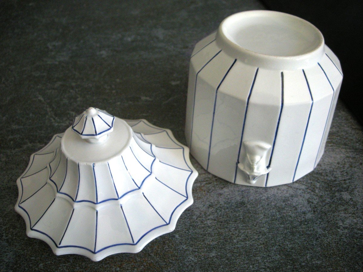 Astonishing Opaque Porcelain Sugar Bowl 1836 From Choisy Le Roi.-photo-7