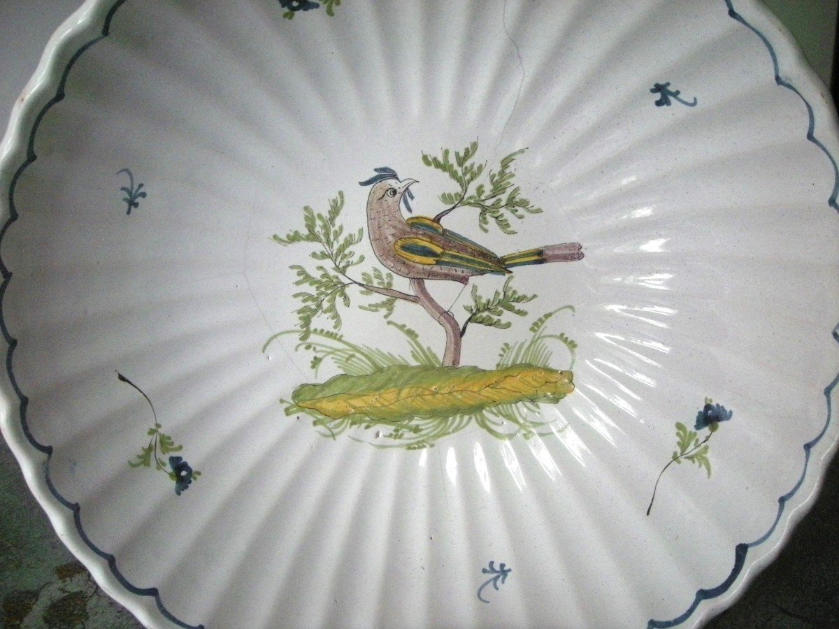 19th Century Earthenware Salad Bowl From The Italian Manufacture-photo-3