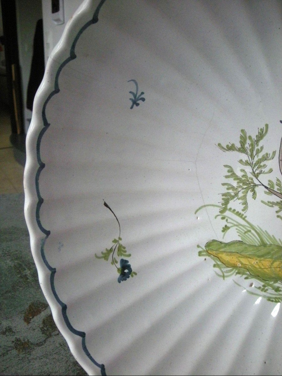 19th Century Earthenware Salad Bowl From The Italian Manufacture-photo-4