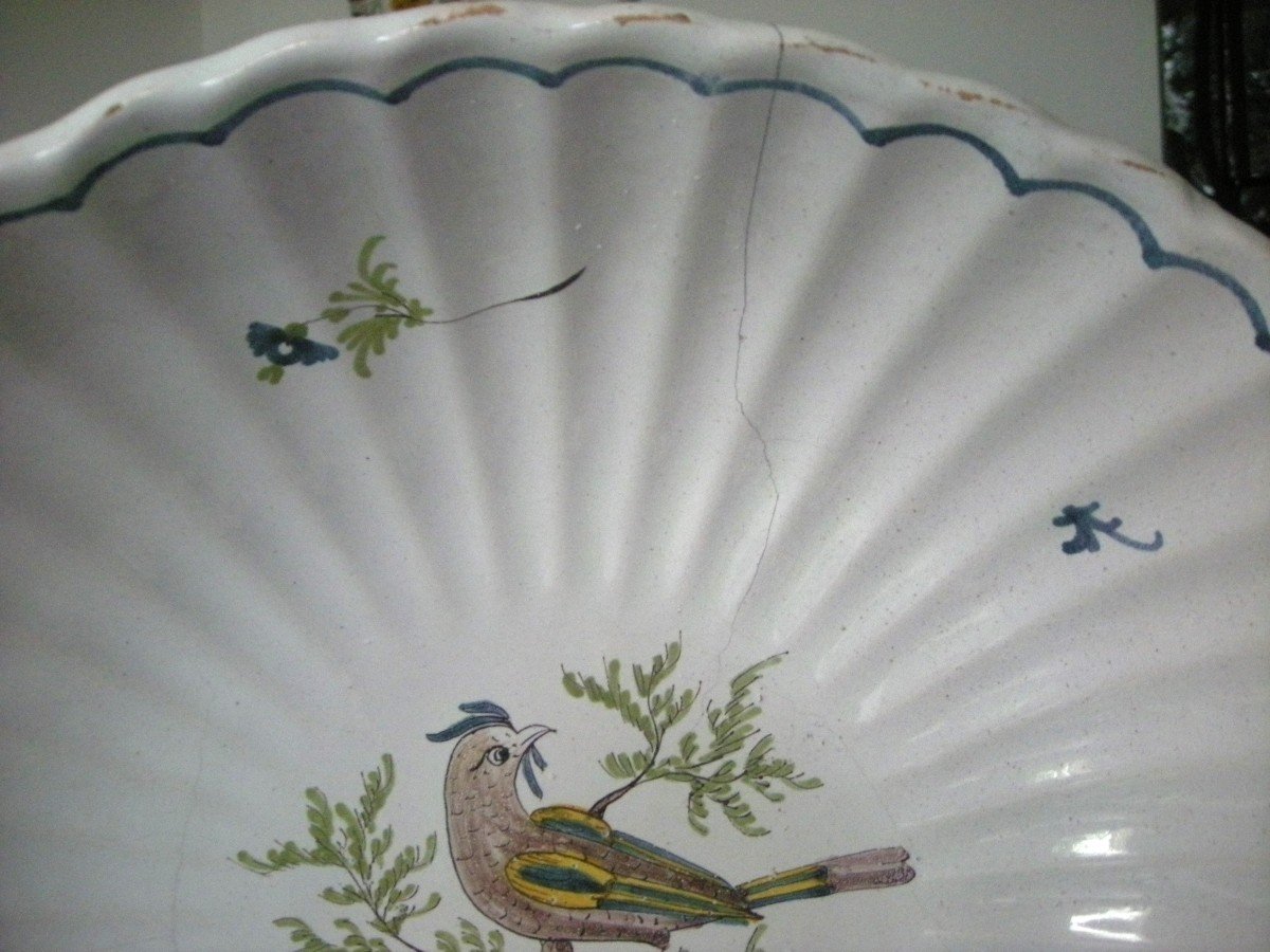 19th Century Earthenware Salad Bowl From The Italian Manufacture-photo-1