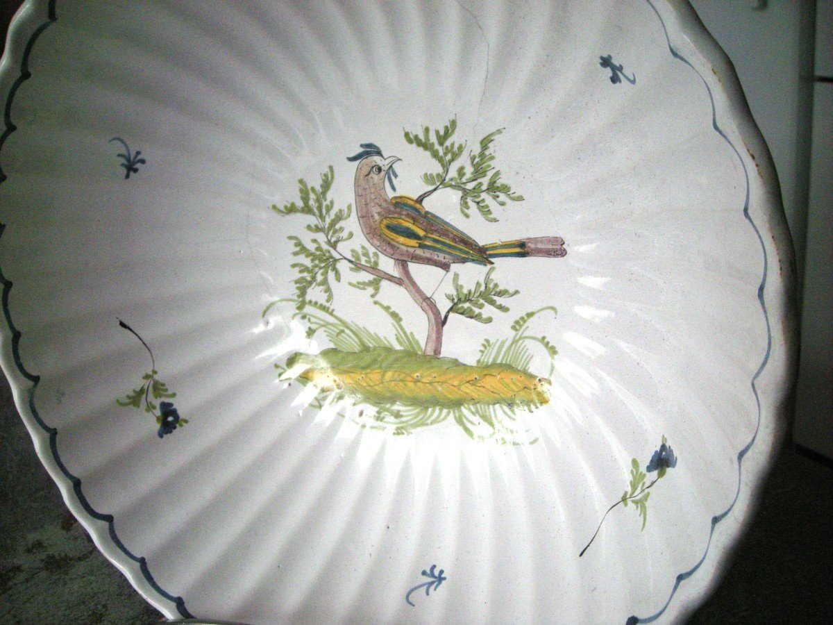 19th Century Earthenware Salad Bowl From The Italian Manufacture-photo-2