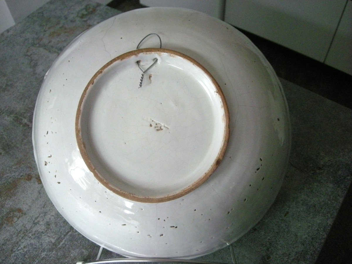 19th Century Earthenware Salad Bowl From The Italian Manufacture-photo-3