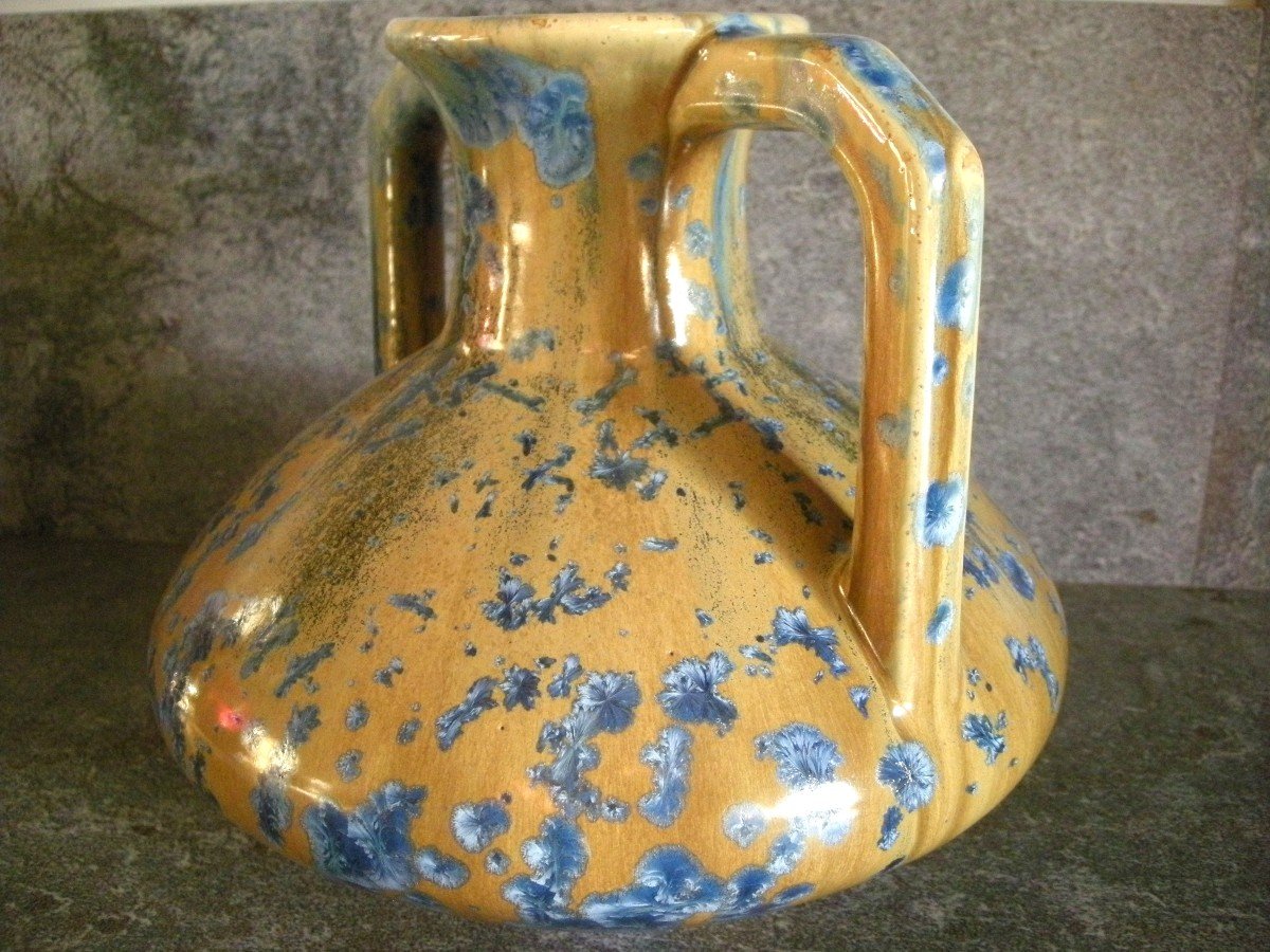Early 20th Century Gres Vase From Pierrefonds (oise)-photo-4
