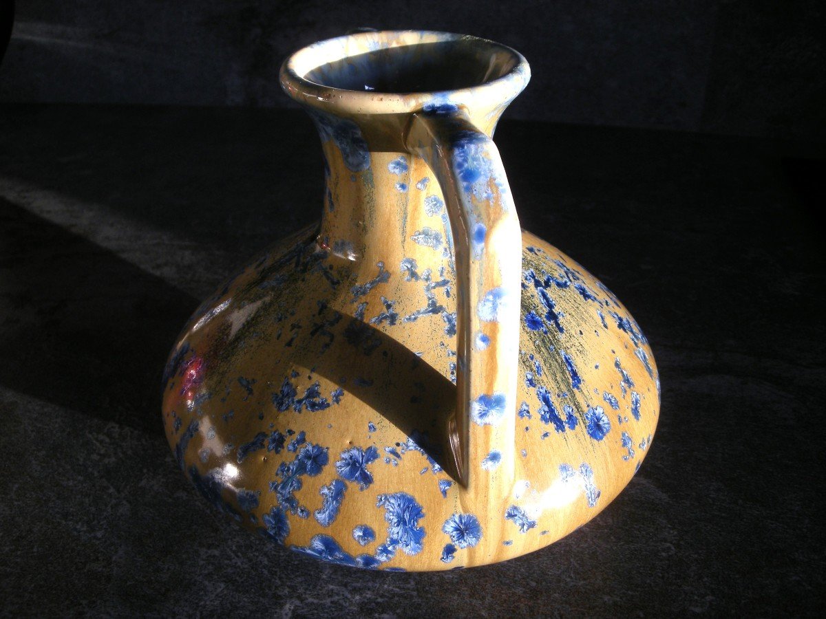 Early 20th Century Gres Vase From Pierrefonds (oise)-photo-4