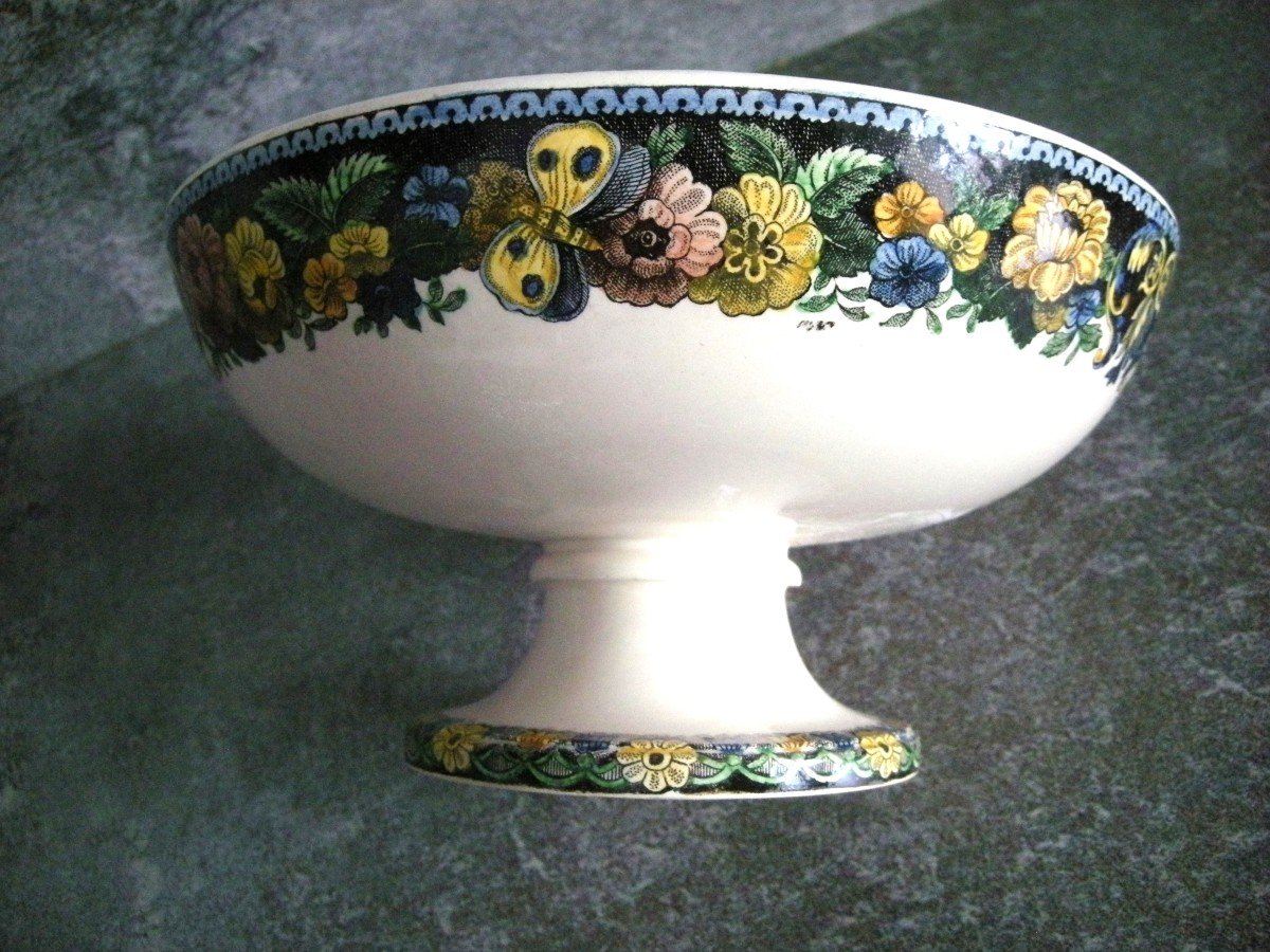 Polychrome Standing Cup Decor “the Tribulations” By Montereau-photo-6