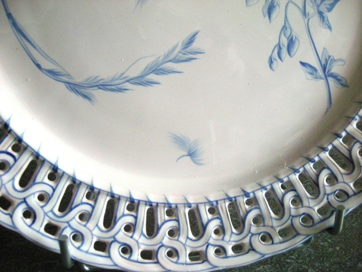 Grand  Plat  " Service  Herbier "  1868  d' Emile  Galle-photo-1