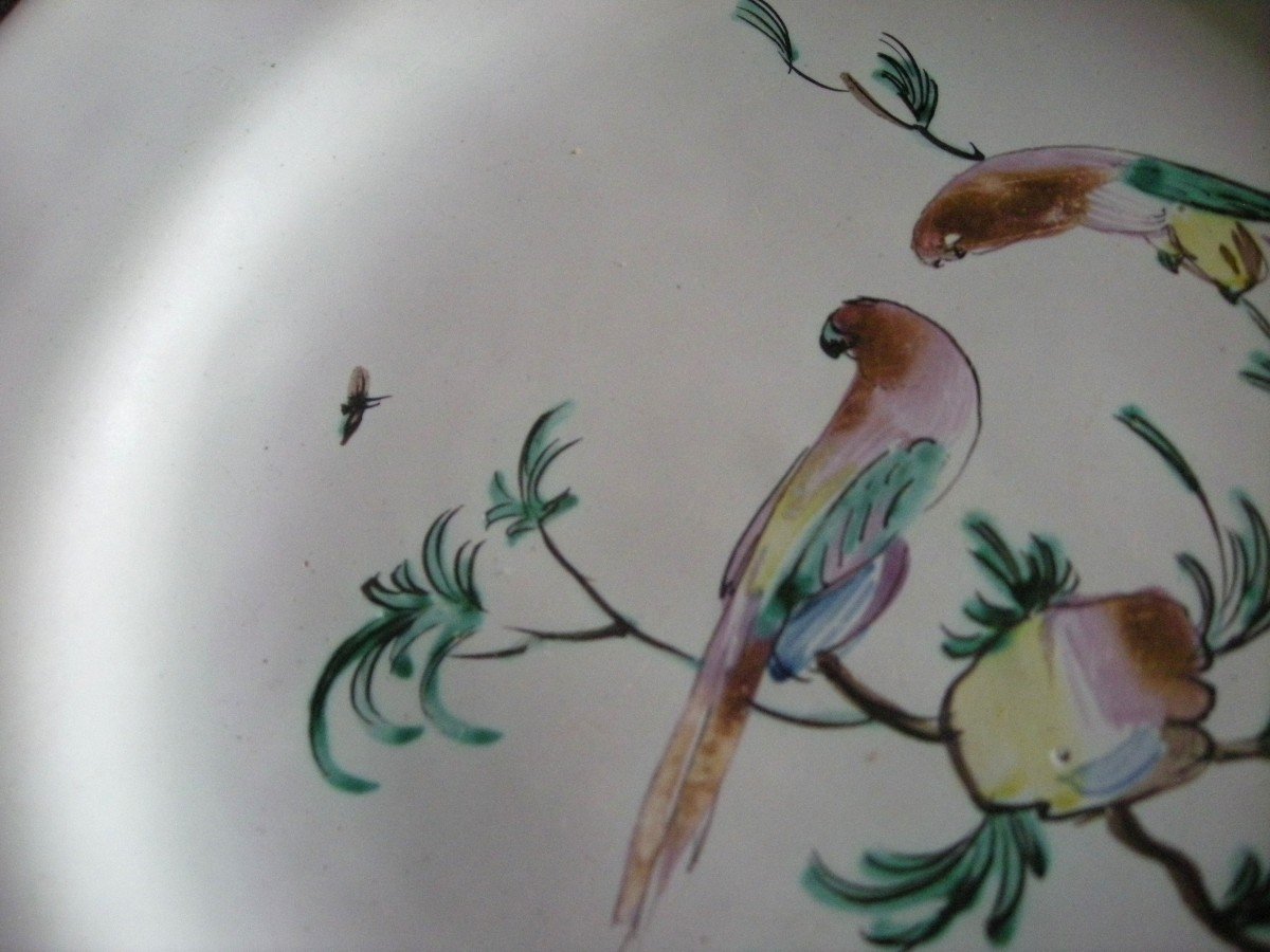 18th Century Earthenware Plate Moustiers Fabrique Ferrat-photo-4