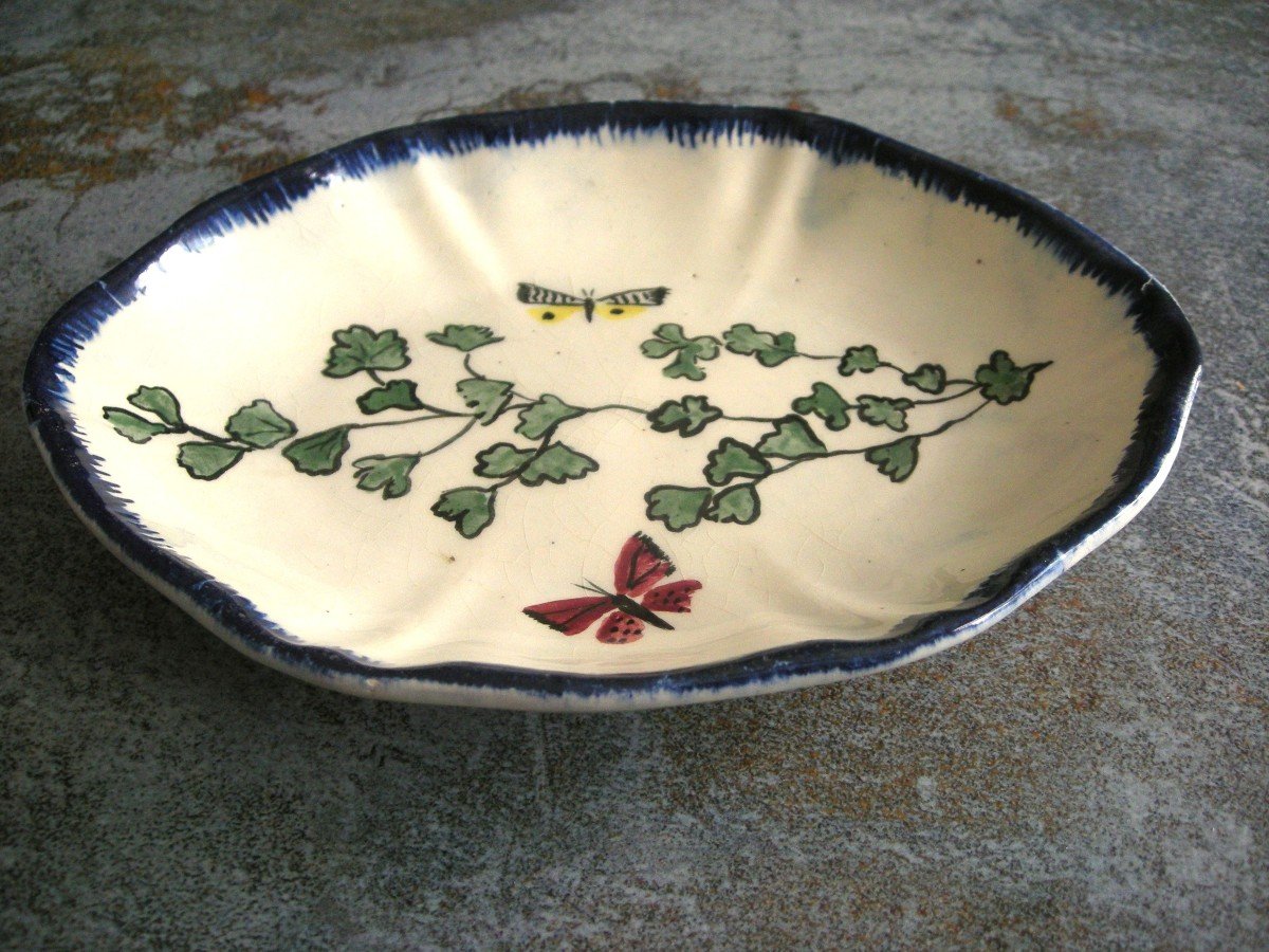 Earthenware Ravier 19th Rousseau De Bracquemont Service-photo-4