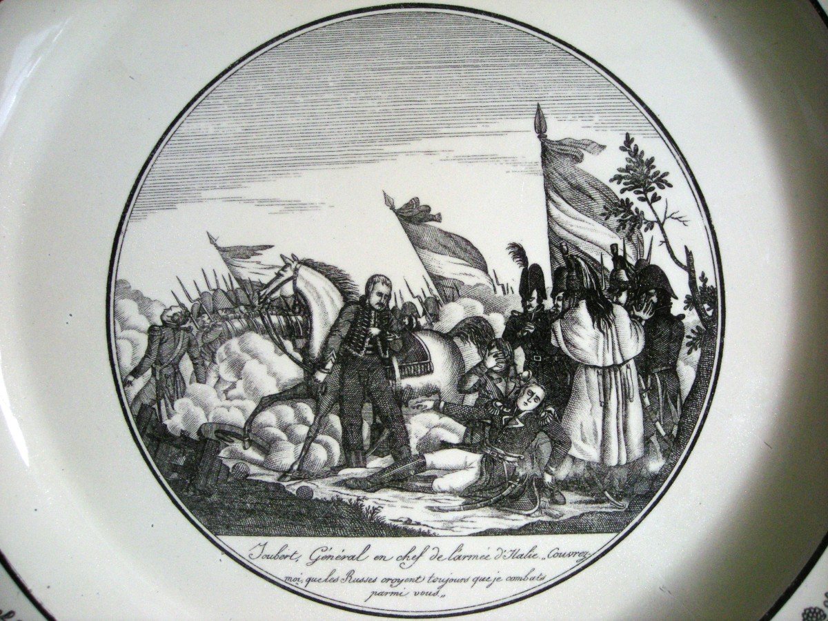 Dish Decor On General Joubert Earthenware 1824 From Choisy Le Roi-photo-3