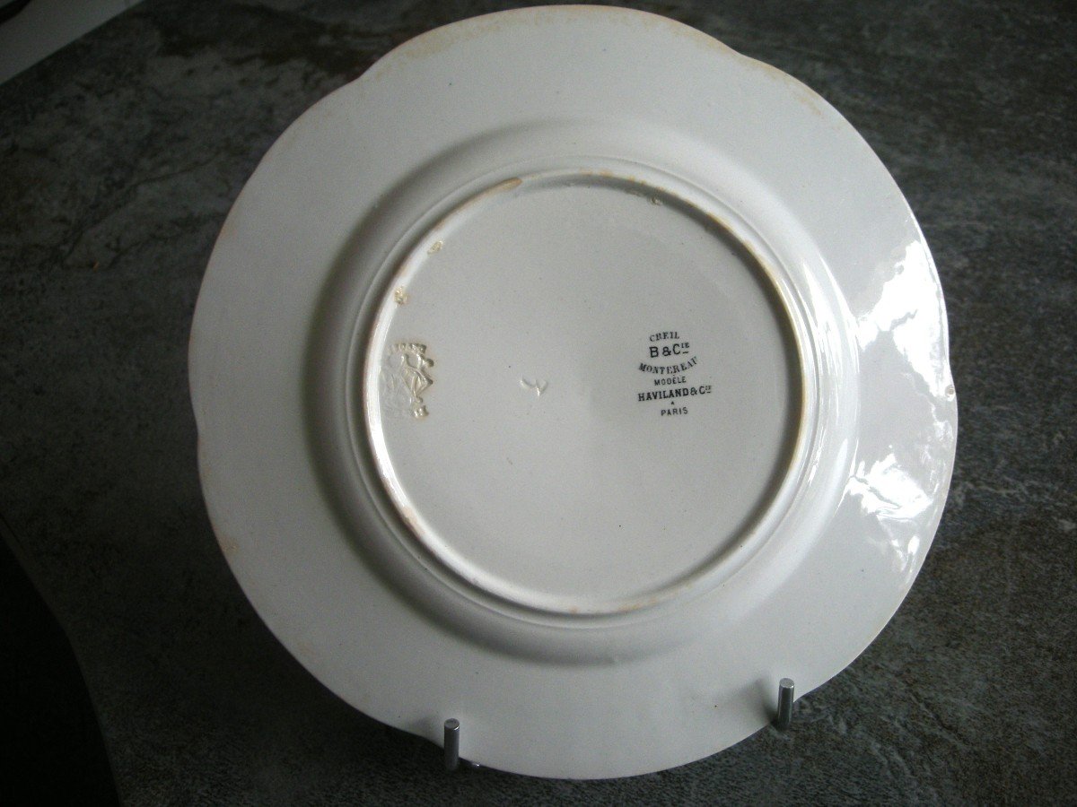 Flowers And Ribbons Service Plate Model By Haviland & Cie-photo-2