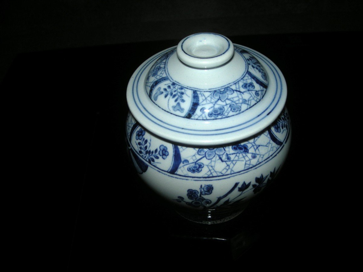 19th Century Earthenware Tea Pot Japanese Service From Creil And Montereau-photo-3