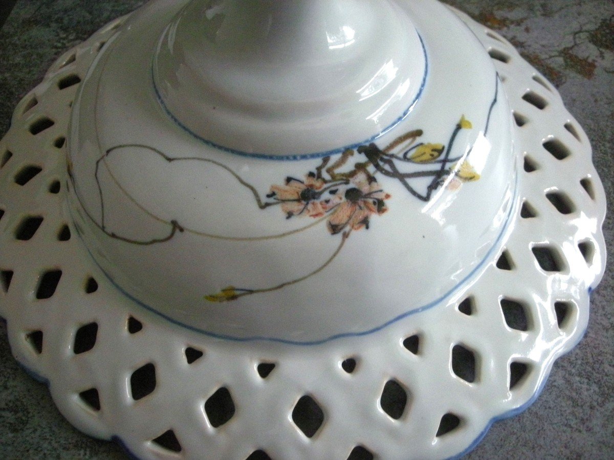 19th Century Ceramic Fruit Bowl From Bourg La Reine-photo-4